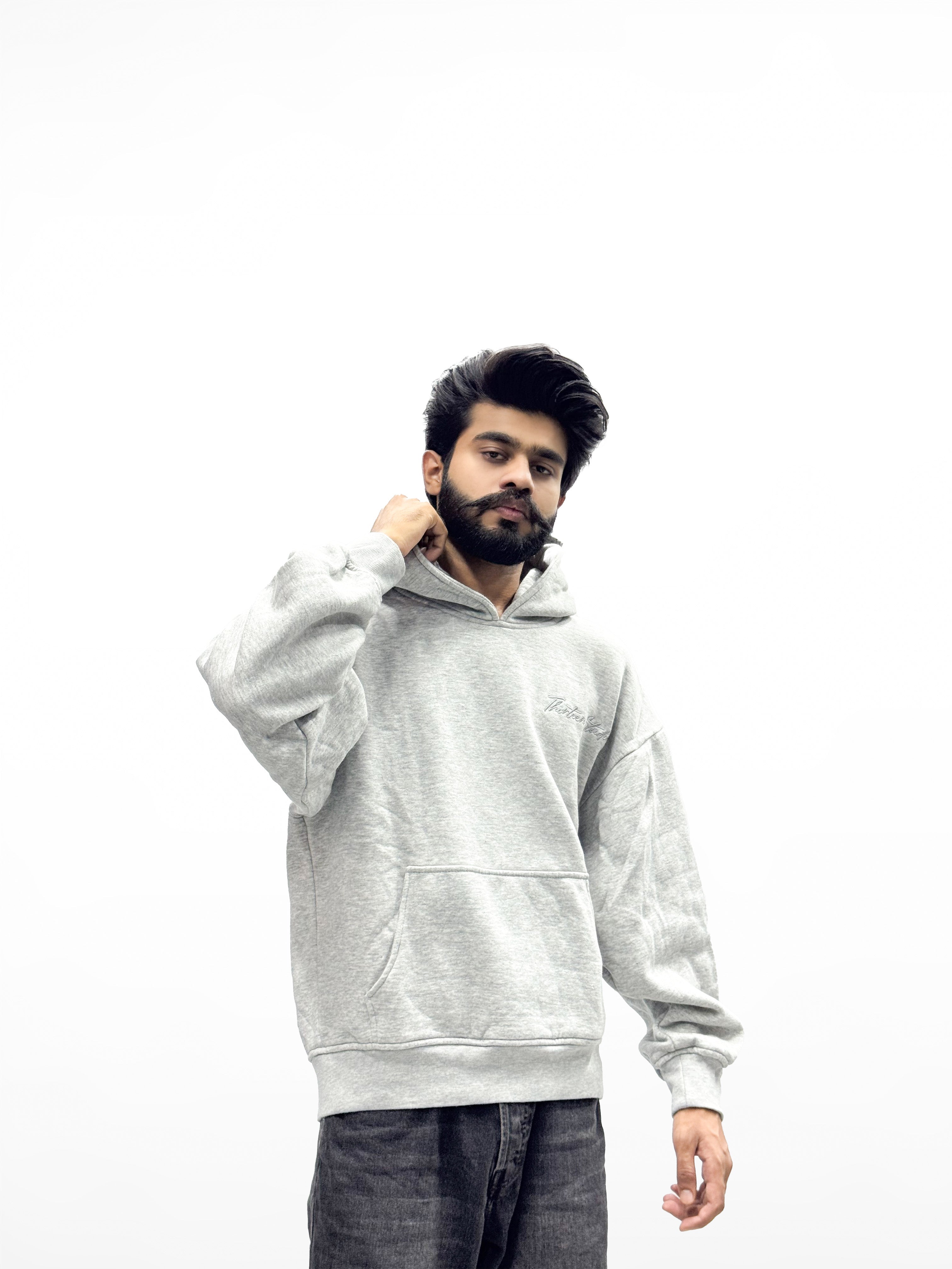 Oversize Baggy Gray Hood