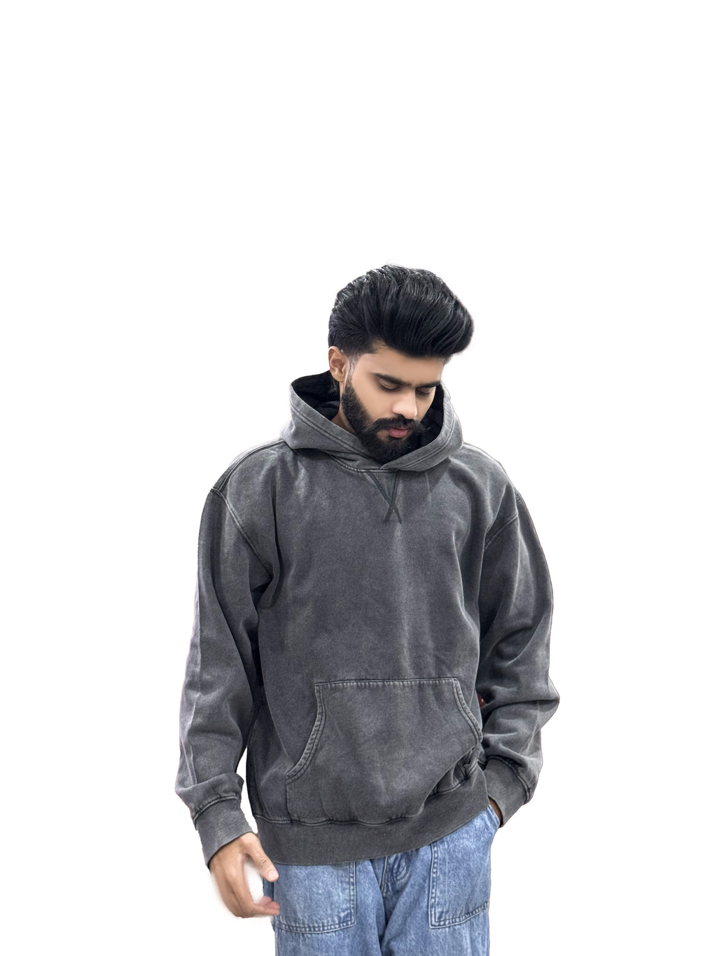Acid Wash Baggy Hoodie