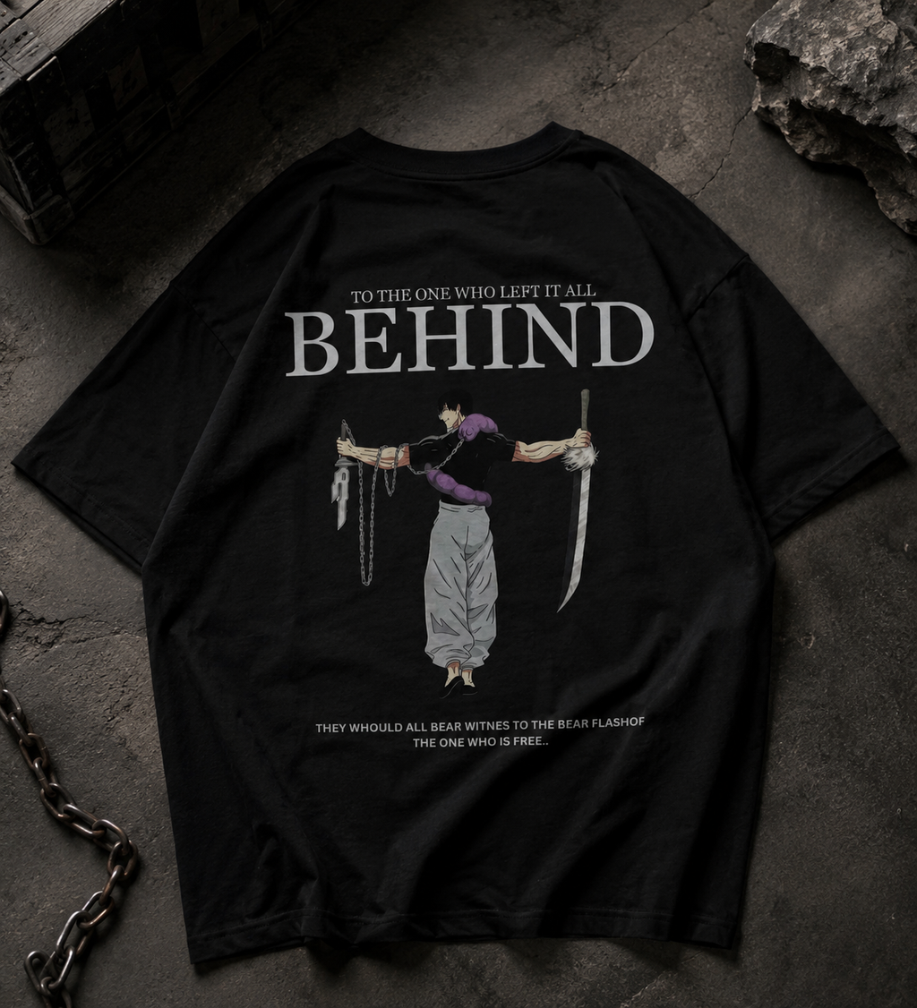 Behind — Toji Inspired Oversized Graphic T-Shirt