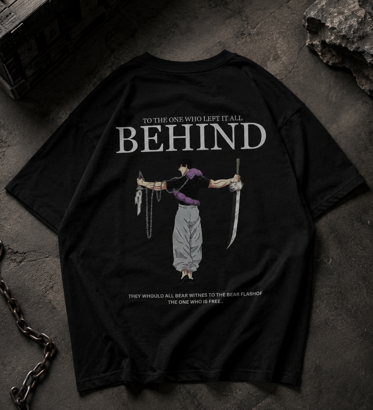 Behind — Toji Inspired Oversized Graphic T-Shirt